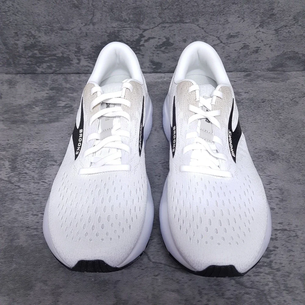 BROOKS Ghost‎ 16 Running Shoes Mens Size 8.5 White Pelican Oyster 110418 1D 125